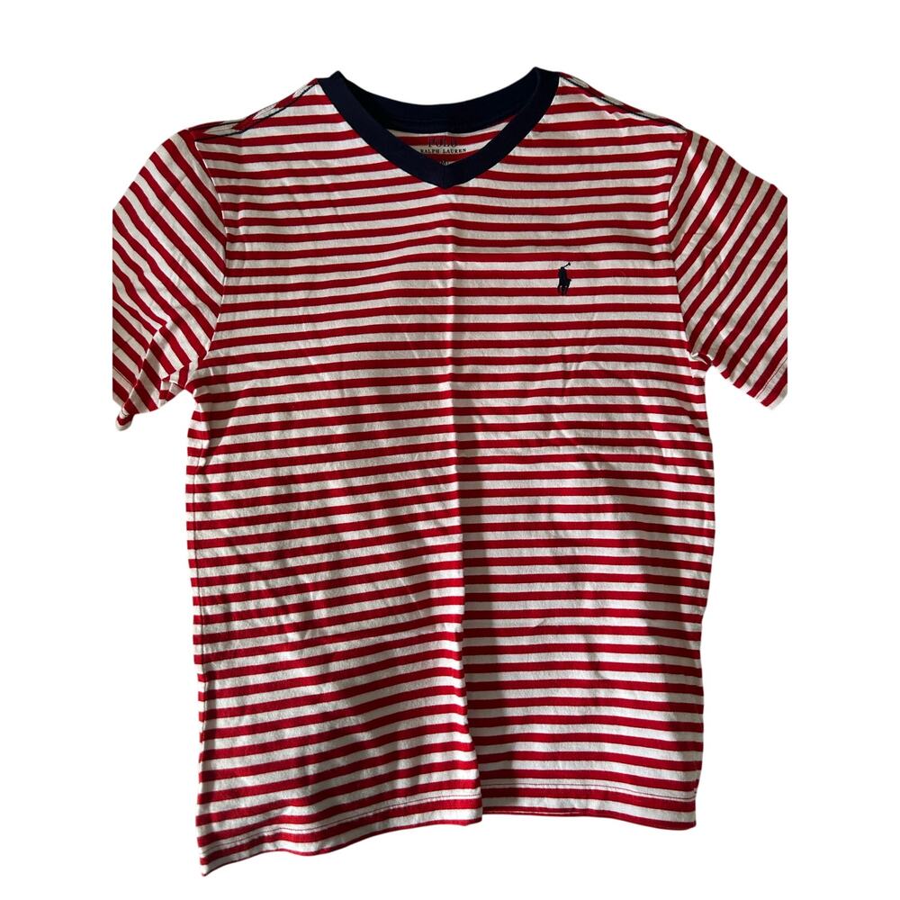 Ralph Lauren red stripe shirt size mediuam